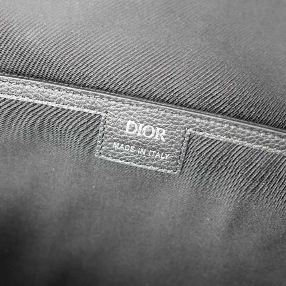 Christian Dior  Saddle Oblique Jacquard Canvas Zip Backpack Black - Picture 12 of 12